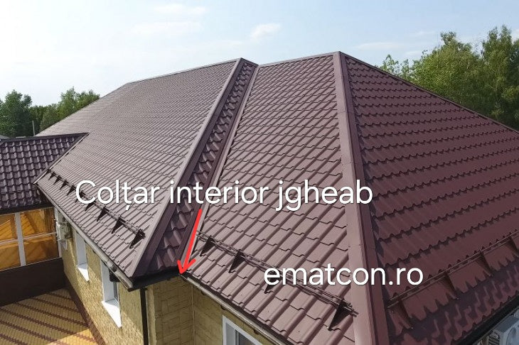 COLTAR INTERIOR LA 90° PENTRU JGHEAB DE 125mm -Wetterbest