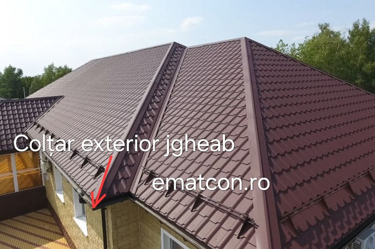 COLTAR EXTERIOR LA 90° PENTRU JGHEAB DE 125mm -Wetterbest