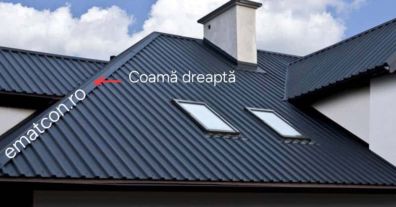 COAMĂ DREAPTĂ-MARE-2m 0,50mm MAT-Wetterbest