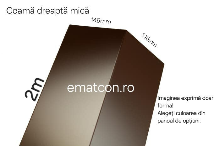 COAMĂ DREAPTĂ-MICĂ-2m 0,40mm LUCIOS-Wetterbest