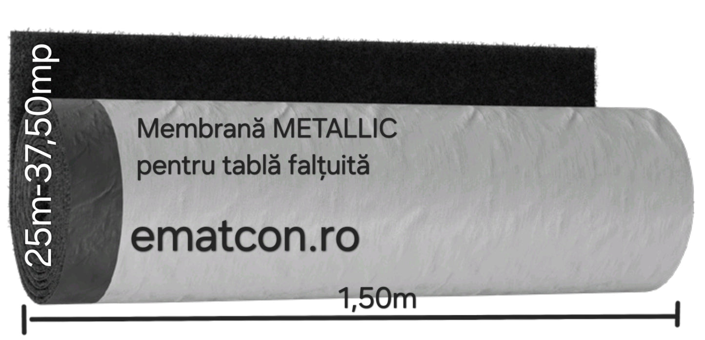 MEMBRANA DE DIFUZIE SI COVOR DE VENTILATIE METALLIC PENTRU TABLA FALT-37,50mp
