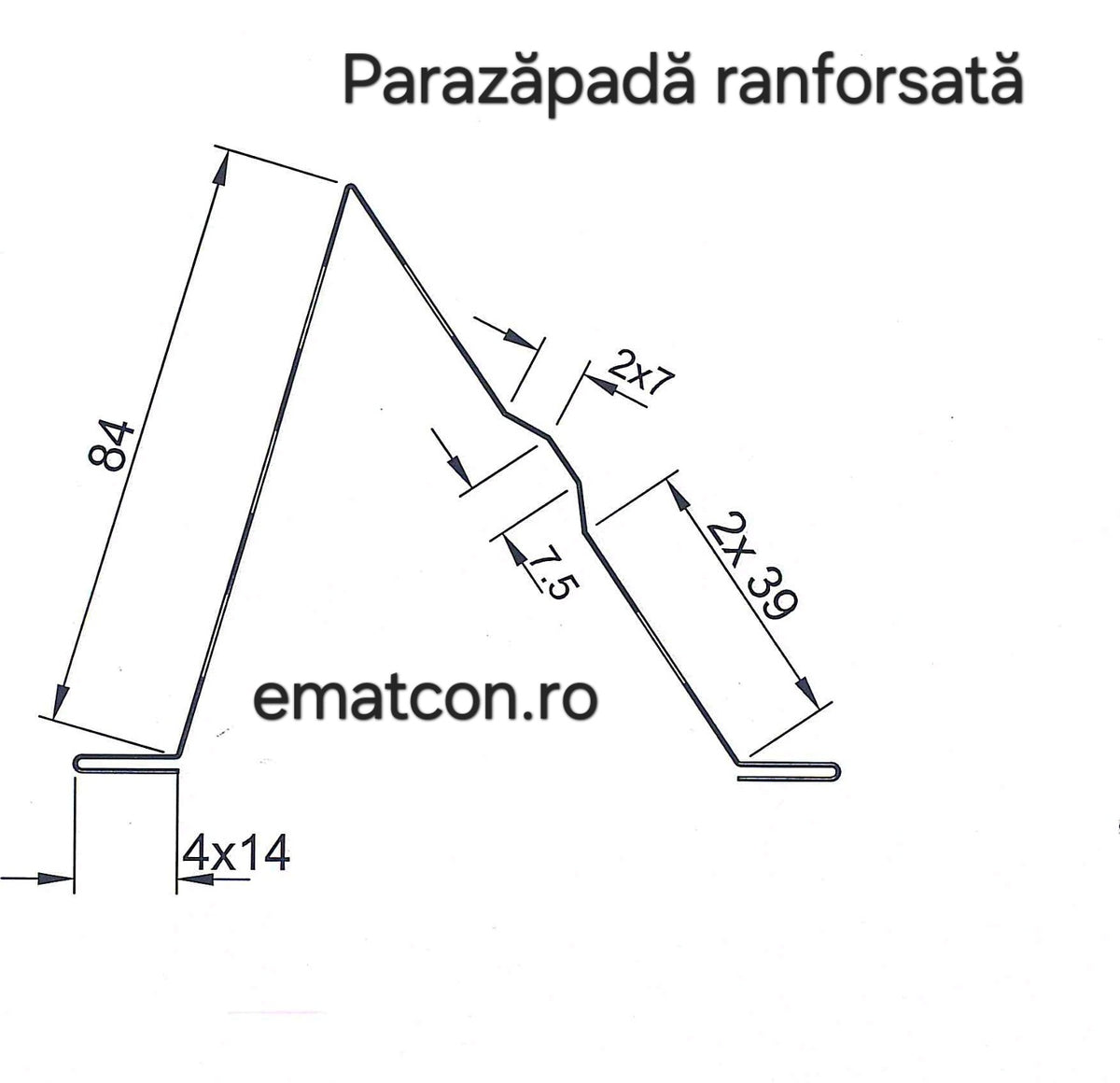 PARAZAPADA RANFORSATA-2m 0,40mm LUCIOS-Wetterbest