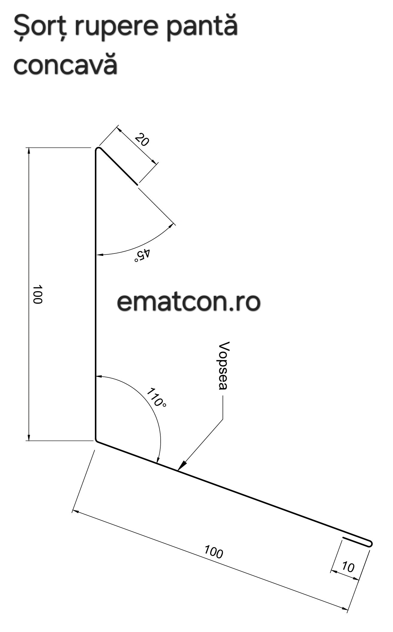 SORT RUPERE PANTA CONCAVA-2m 0,50mm MAT-Wetterbest