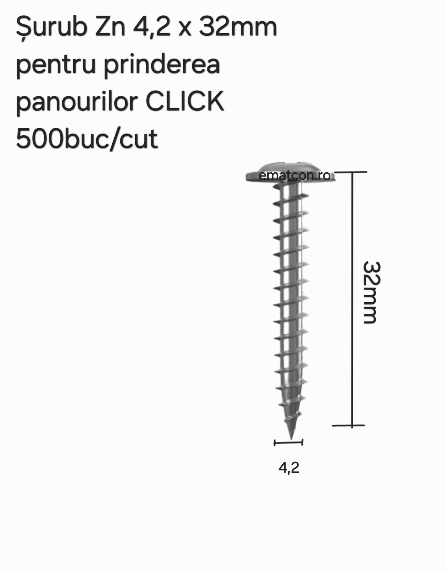 SURUB CLICK 4,2x 32mm-Wetterbest
