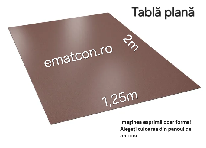 TABLA PLANA 1,25*2m 2,50mp SUPREM-Wetterbest