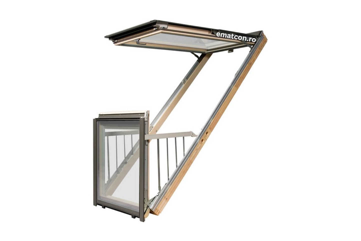 FEREASTRA BALCON GALERIA CU ARTICULARE SUPERIOARA FAKRO