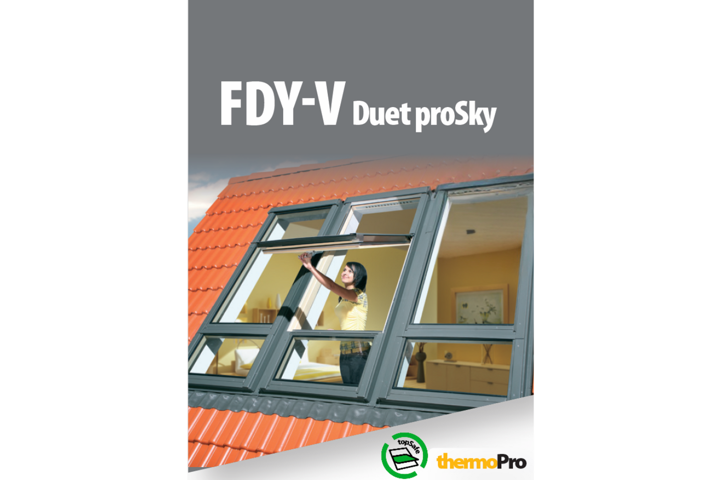 FEREASTRA CU ARTICULARE SUPRAMEDIANA FDY-V Duet proSky FAKRO