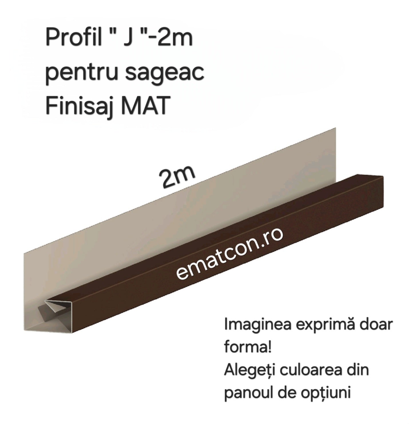 PROFIL J 2m- FINISAJ MAT