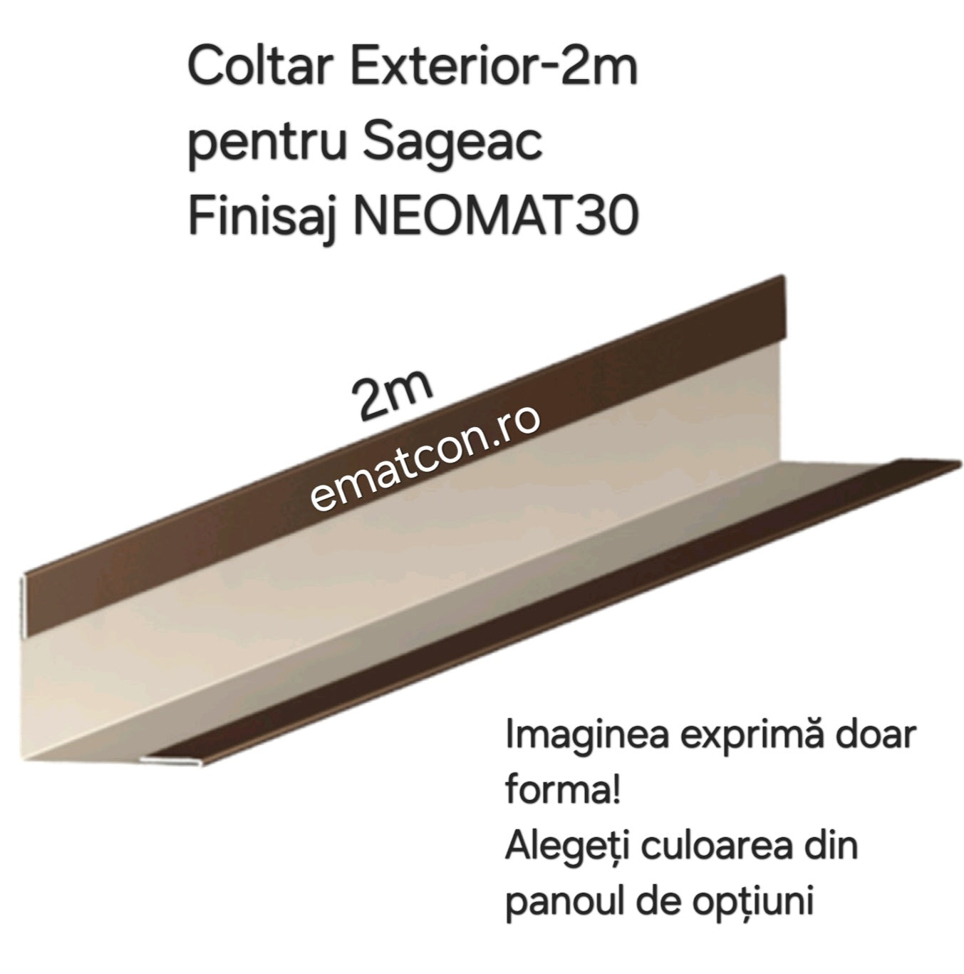 COLTAR EXTERIOR SAGEAC 2m- FINISAJ NEOMAT