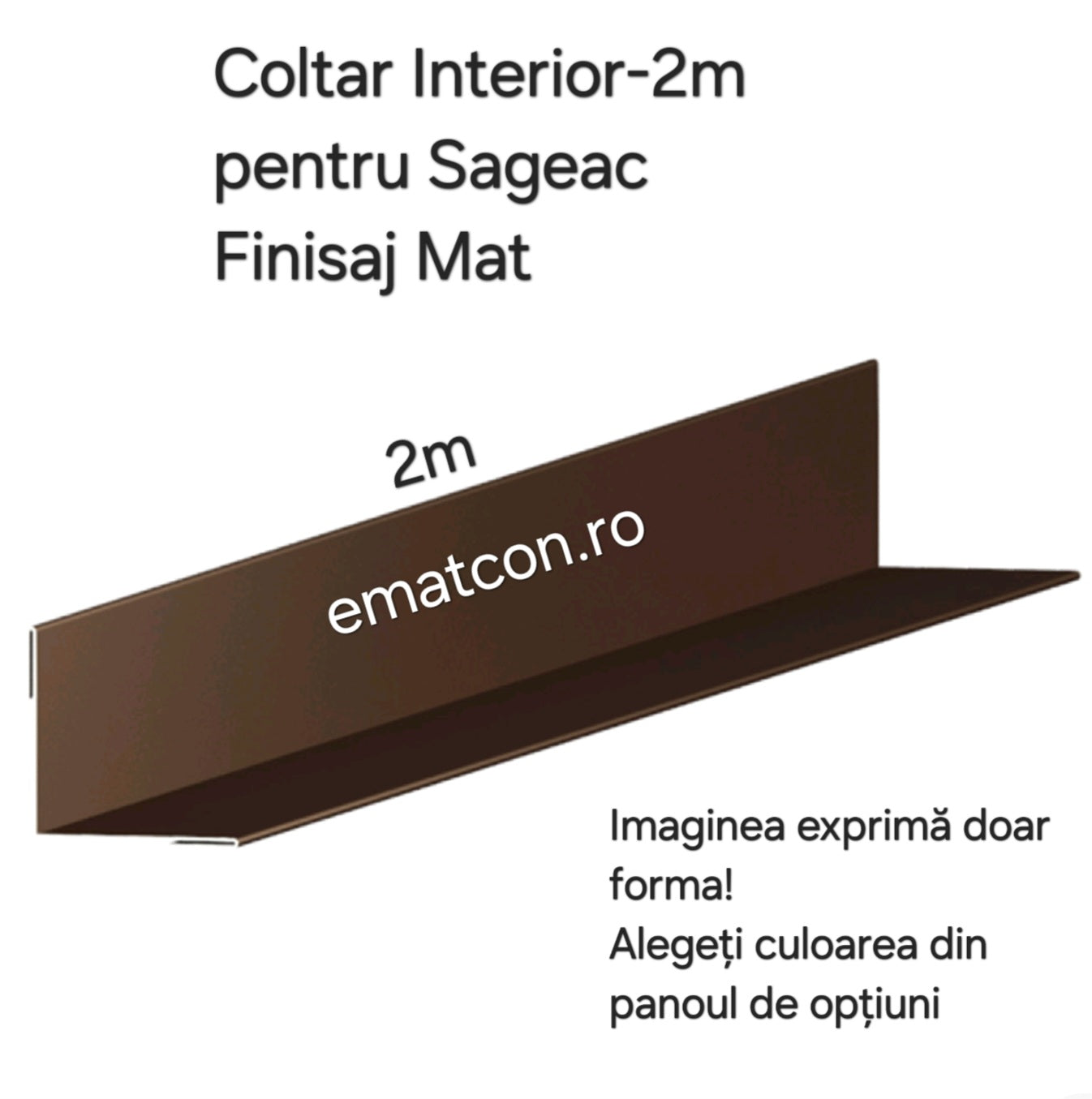COLTAR INTERIOR SAGEAC 2m- FINISAJ MAT
