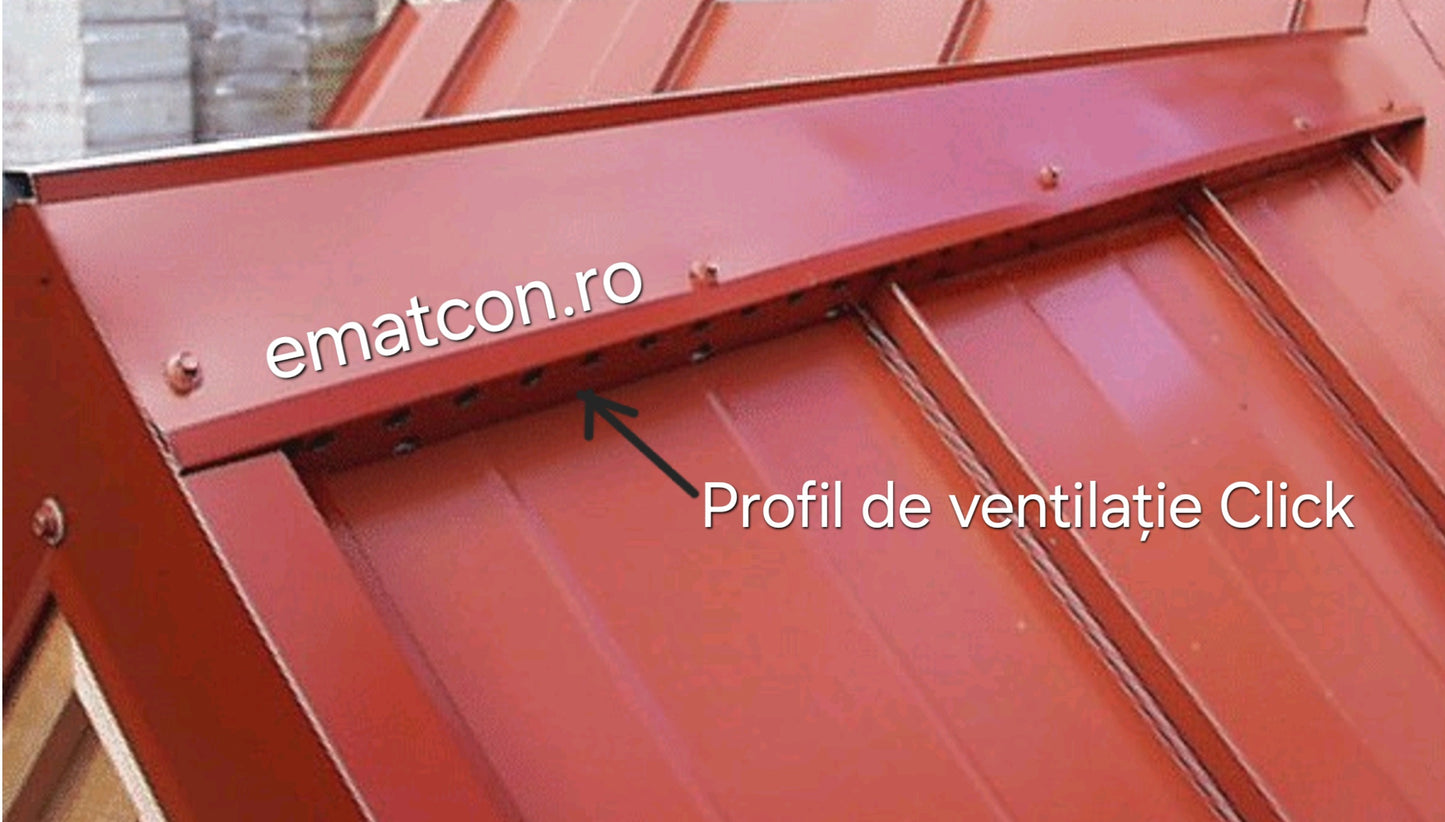 PROFIL DE VENTILATIE CLICK-SUPORT PENTRU COAMĂ 2m-Wetterbest