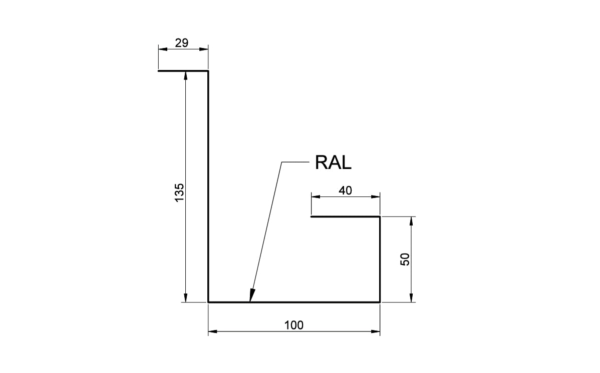 Racord calcan încastrat RC-2 pentru țiglă metalică modulară – Racord îngropat -2m SuperMatt-METIGLA