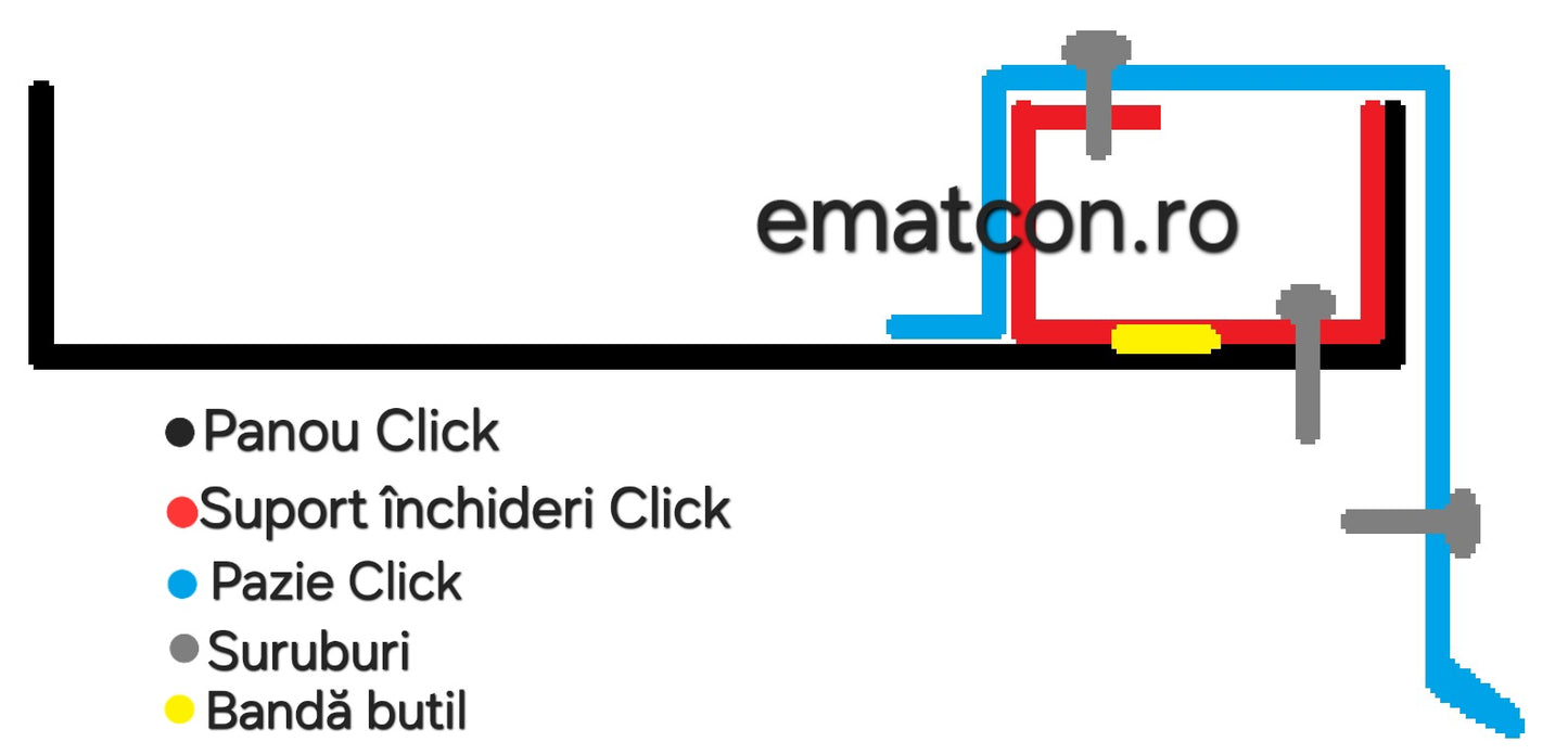 SUPORT INCHIDERI CLICK -2m 0,50mm LUCIOS-Wetterbest
