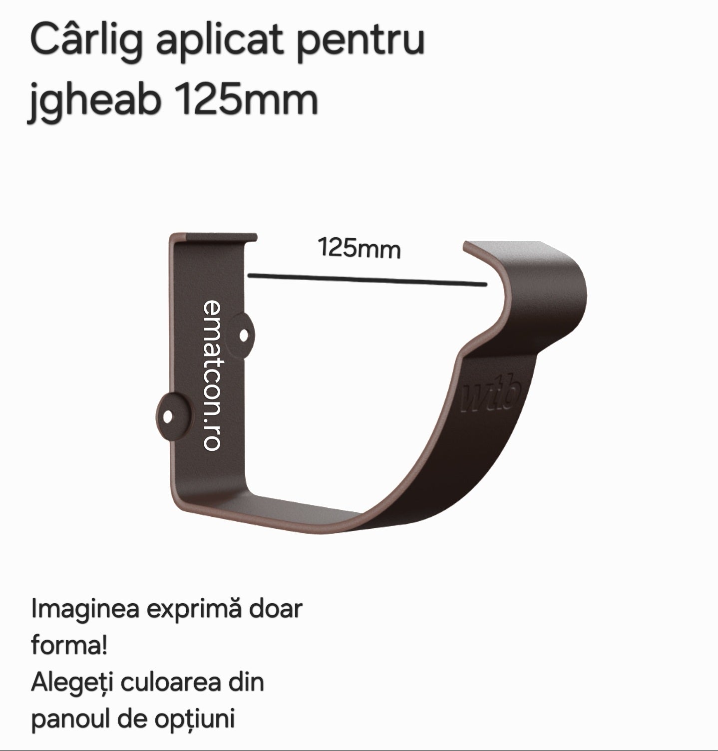 CARLIG APLICAT PENTRU JGHEAB 125mm -Wetterbest