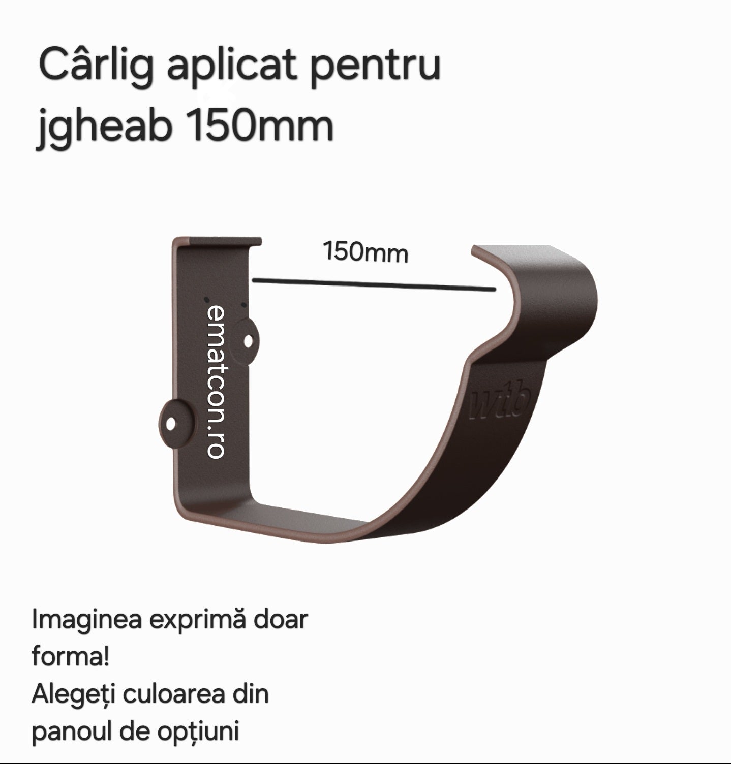 CARLIG APLICAT PENTRU JGHEAB 150mm -Wetterbest