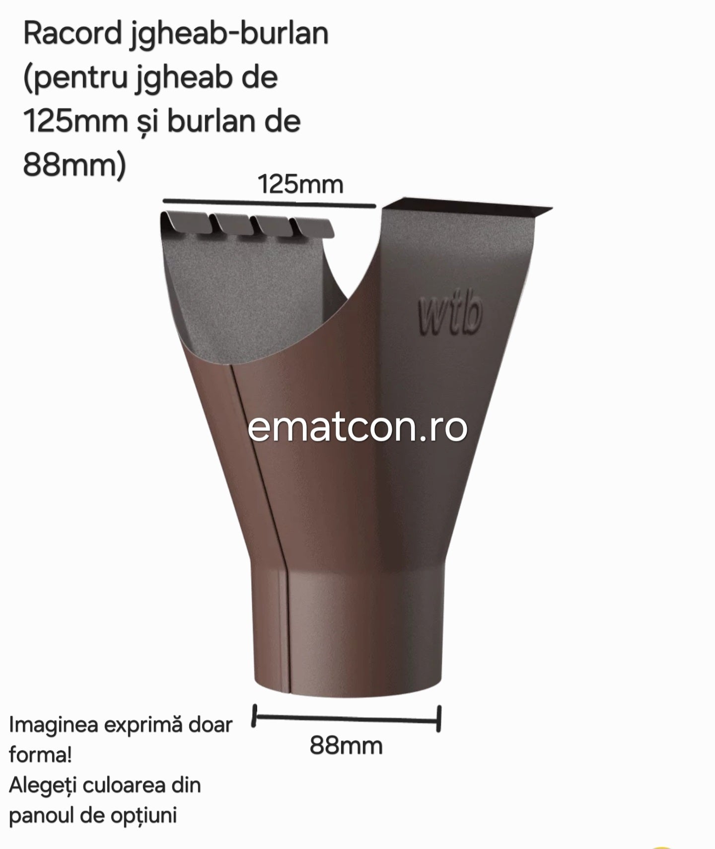 RACORD JGHEAB BURLAN 125mm -Wetterbest