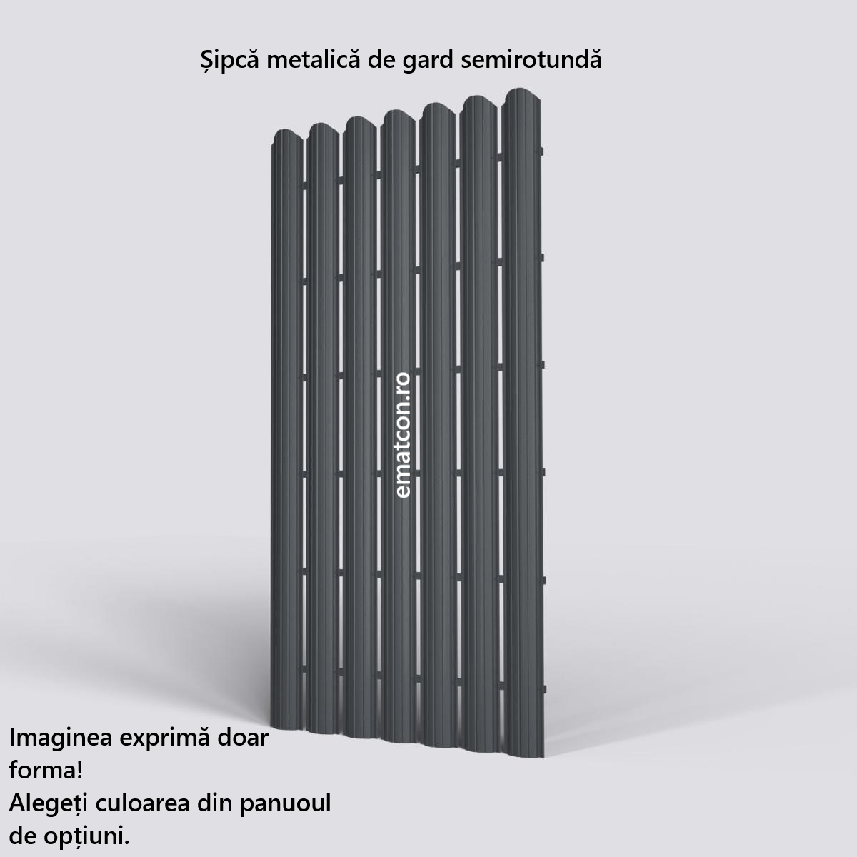 SIPCA METALICA DE GARD SEMIROTUNDA