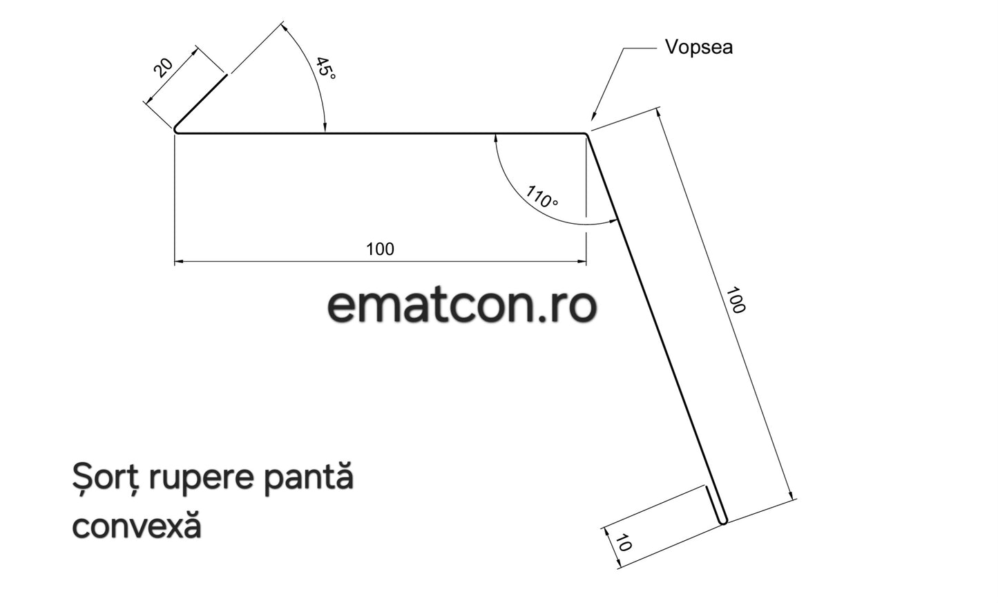 SORT RUPERE PANTA CONVEXA-2m 0,50mm MAT-Wetterbest