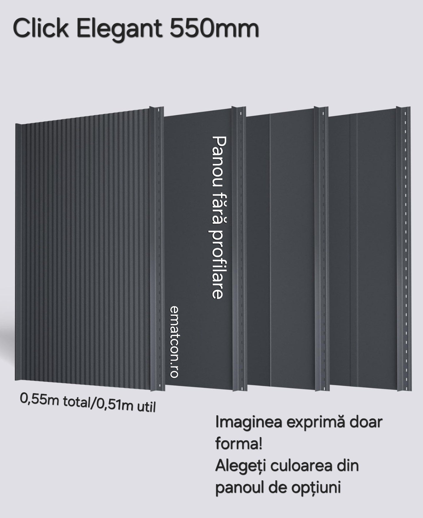 PANOU CLICK ELEGANT 550 FARA PROFILARE SUPREM-GARANTIE 50 ANI