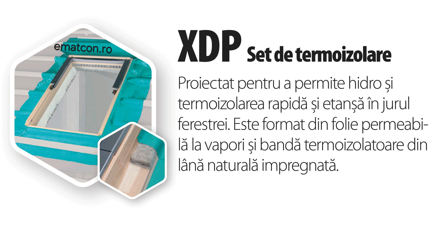 RAMA DE ETANSARE EZV-A SI KIT TERMO XDP -pentru învelitori ondulate max 45mm