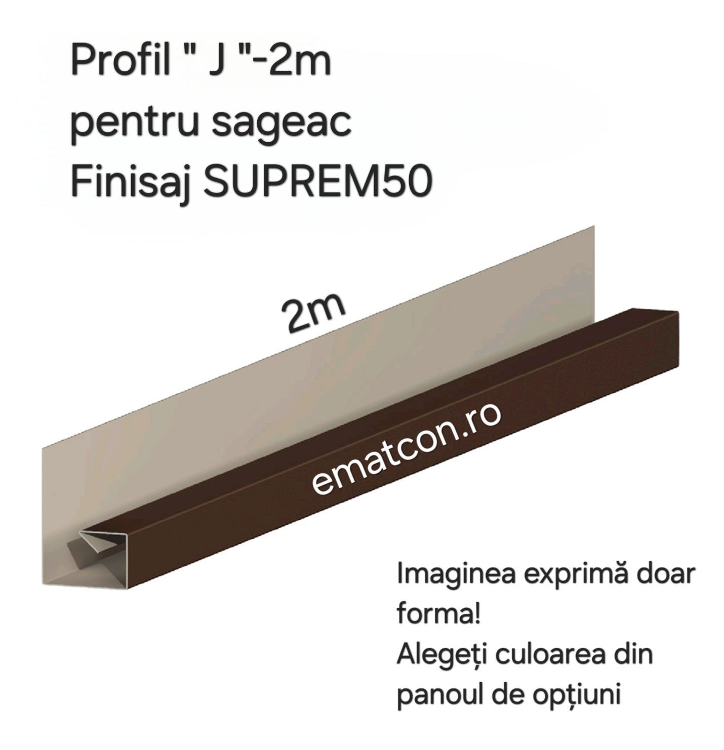 PROFIL J 2m- FINISAJ SUPREM