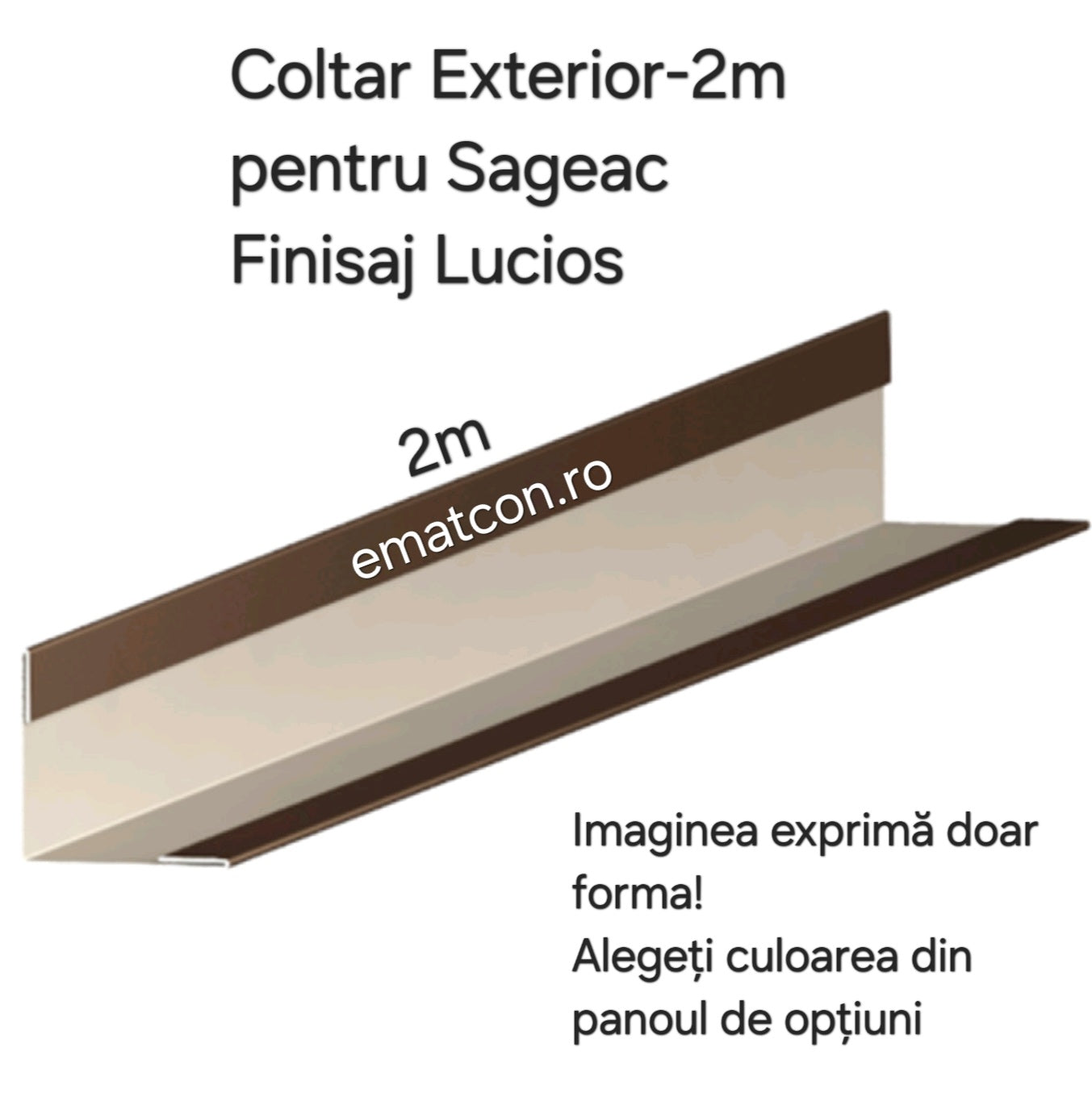 COLTAR EXTERIOR SAGEAC 2m- FINISAJ LUCIOS