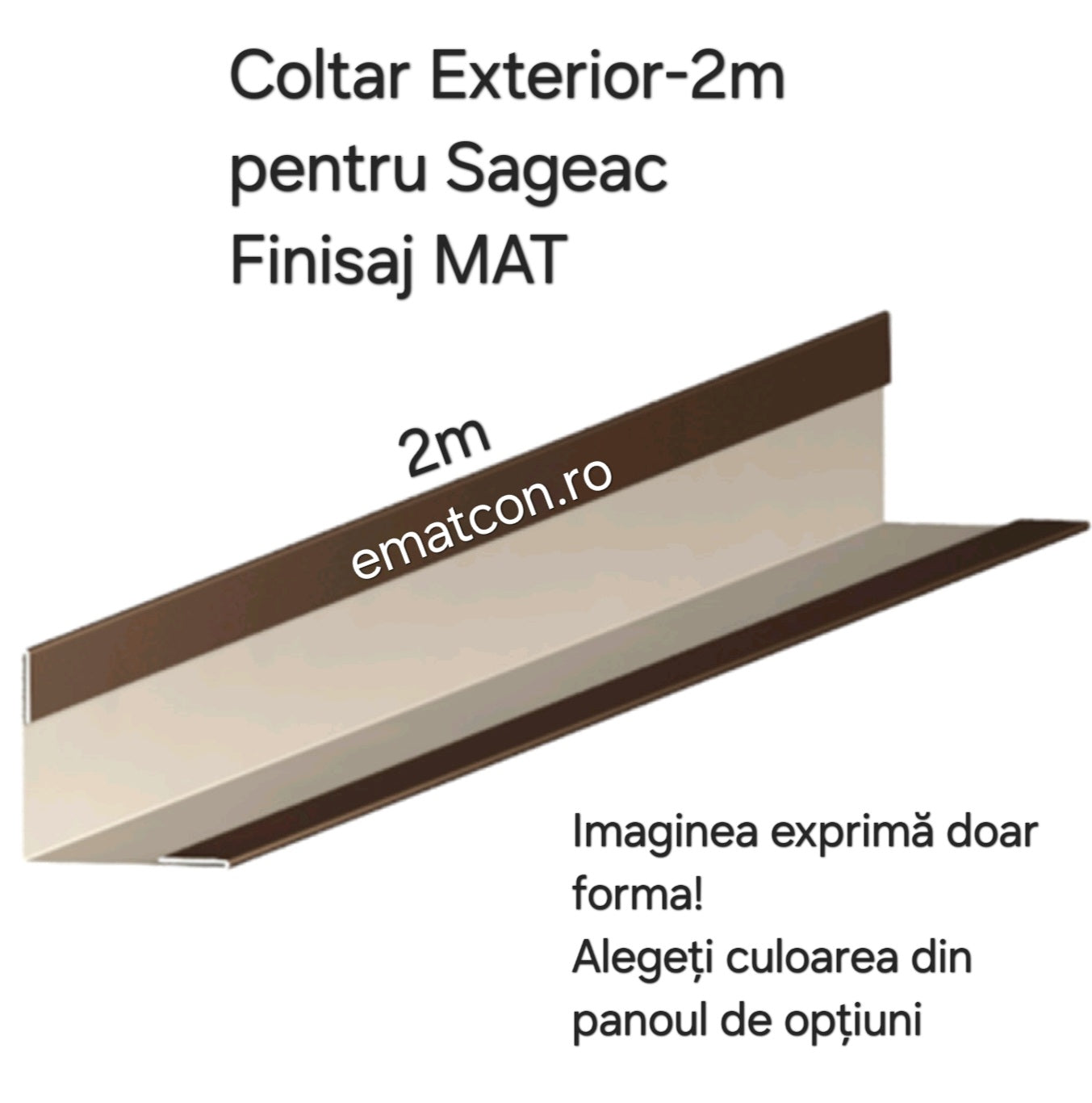 COLTAR EXTERIOR SAGEAC 2m- FINISAJ MAT