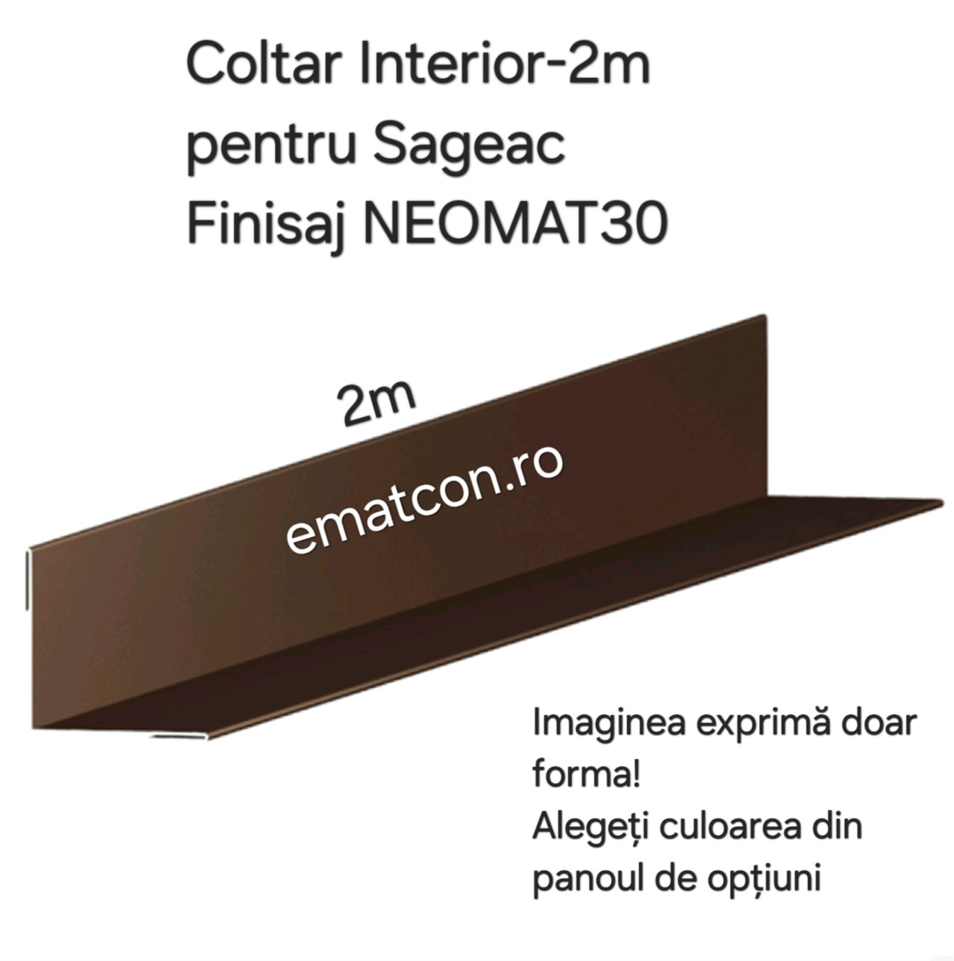 COLTAR INTERIOR SAGEAC 2m- FINISAJ NEOMAT
