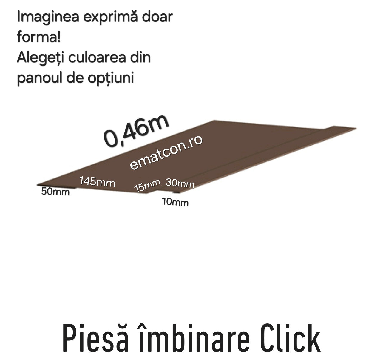 PIESA DE IMBINARE CLICK -0,46m 0,50mm LUCIOS-Wetterbest