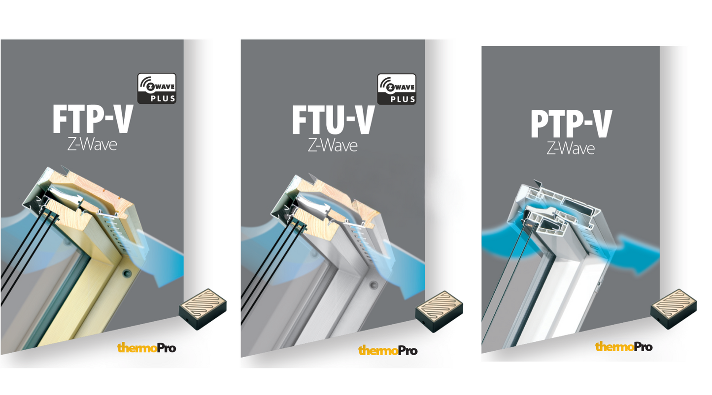 FERESTRELE ELECTRICE CU ARTICULARE MEDIANĂ, CU MODULUL Z-WAVE FAKRO