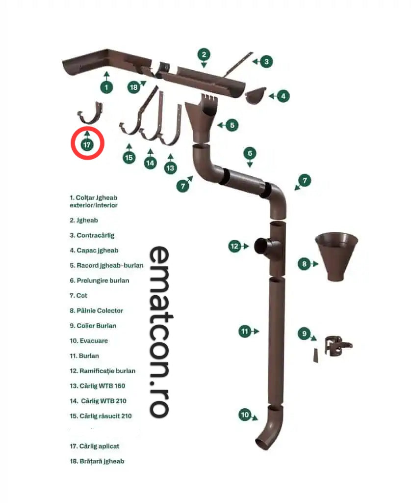 CARLIG APLICAT PENTRU JGHEAB 125mm -Wetterbest