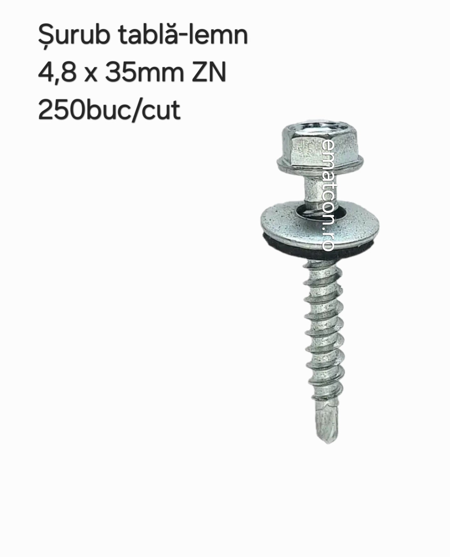 SURUB AUTOFORANT TABLA-LEMN 4,8x35 ZINCAT