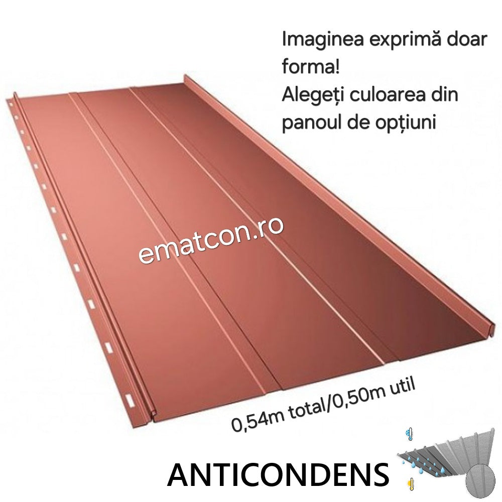 PANOU CLICK 0,50mm LUCIOS-GARANTIE 10 ANI+PROTECTIE ANTICONDENS APLICATA PE VERSO PANOULUI
